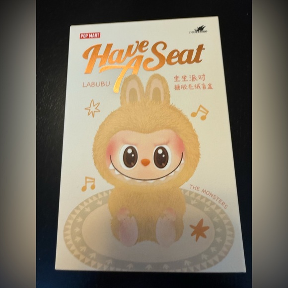 Authentic Baba Labubu New Have A Seat Pop Mart - Picture 2 of 5